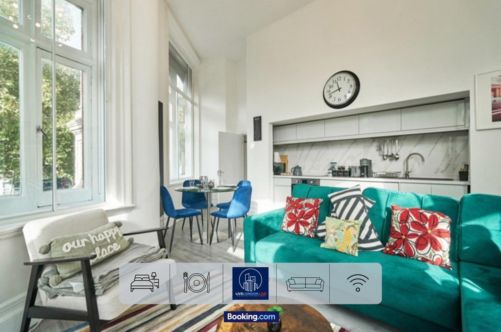 Last-Minute Specials L Sleeps Up To 4 Guests L One-Bedroom Apartment With King Bed And High Ceilings Near Camden By Live London Short Lets & Serviced Accommodation ภายนอก รูปภาพ