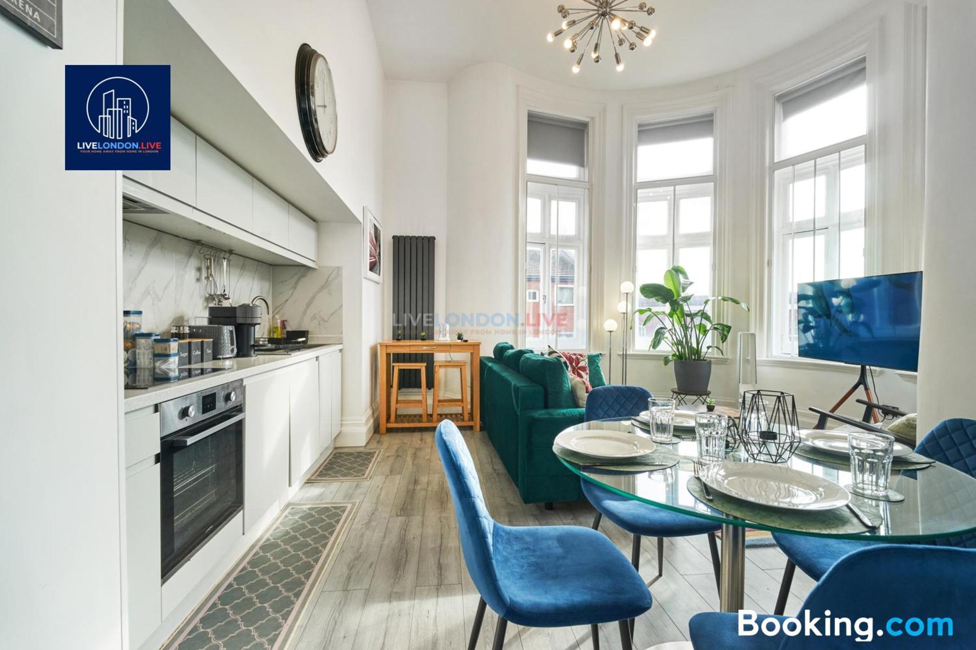 Last-Minute Specials L Sleeps Up To 4 Guests L One-Bedroom Apartment With King Bed And High Ceilings Near Camden By Live London Short Lets & Serviced Accommodation ภายนอก รูปภาพ